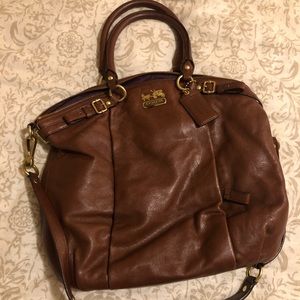Coach purse- Madison Leather Lindsay Satchel